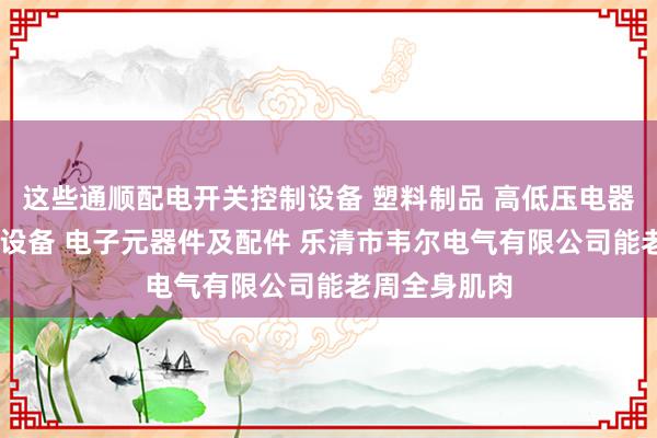 这些通顺配电开关控制设备 塑料制品 高低压电器及配件 成套设备 电子元器件及配件 乐清市韦尔电气有限公司能老周全身肌肉